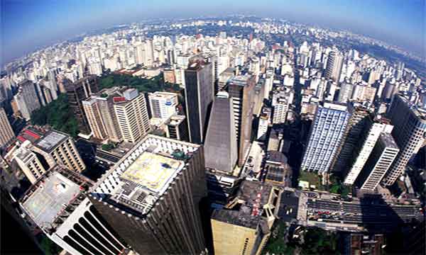 Vista aerea de São Paulo