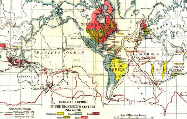 A colonização inglesa e o império britânico